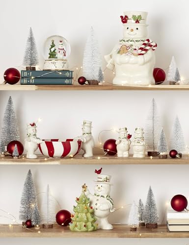 Lenox Ivory Porcelain Candy Dish with Gold Accents - Treat Bowl, Holly Days Collection
