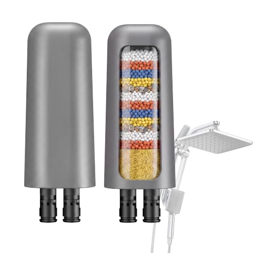 Shower Head Filter Cartridge for HOPOPRO L400099 - Gray 2-Pack