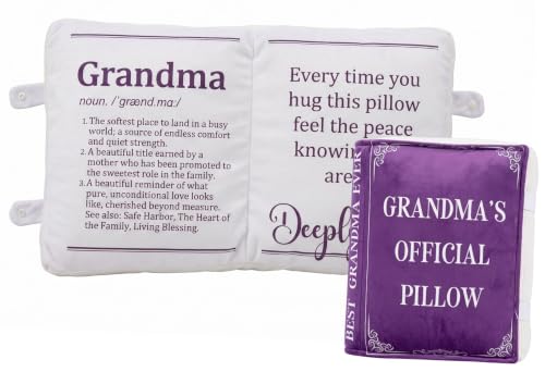 Grandma Gifts Book Pillow – Heartwarming Christmas & Mother's Day Decor