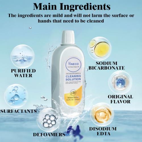 Lemon Floor Cleaning Solution 1L for Tineco & Wet Dry Vacuums - Lemon Scented