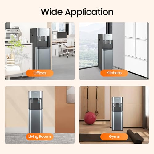 Bottom Loading Water Cooler Dispenser for 5 Gallon Bottles, Stainless Steel