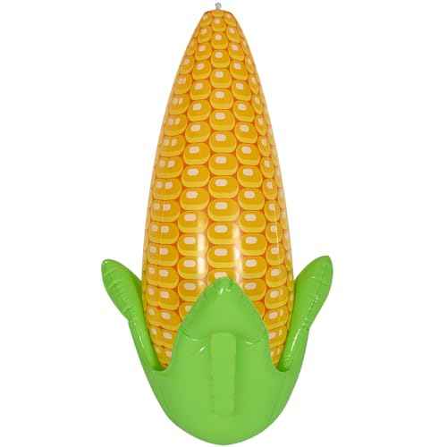 Beistle 24" x 13" Plastic Inflatable Corn Cob for Farm Theme Decorations, Autumn Harvest Fall Party D?cor and Supplies