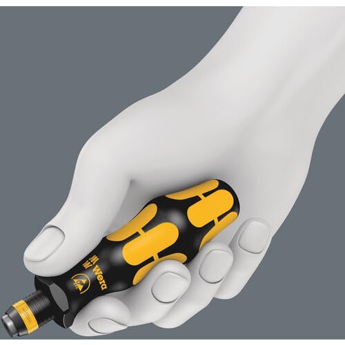 WERA 816 R ESD Bitholding Screwdriver - Non-Magnetic, 1/4" x 119 mm | Precision Tool for Electronics