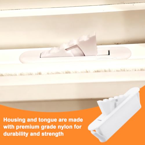 8 Pack Window Sash Vent Stops - Nylon Snap-In Vinyl Window Hardware