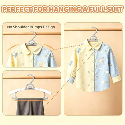Multicolor Baby Clothes Hangers 10-14 Inch Adjustable Pack of 50
