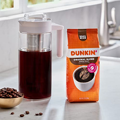 Dunkin' Original Blend Medium Roast Whole Bean Coffee, 20 Ounces