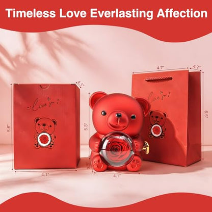 TrailBlaze Red Preserved Rose Arrangement - Long-Lasting Artificial Flower Gift Box