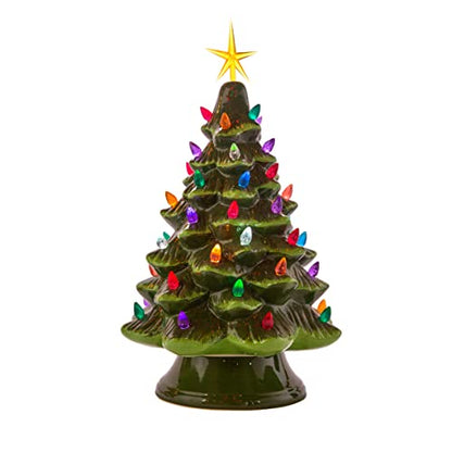 Multicolor Star Ceramic Christmas Tree Lights - 6 Pack Replacement Decorations