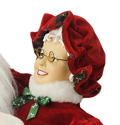 16-Inch Dancing Santa and Mrs. Claus Holiday Decor - Windy Hill Collection