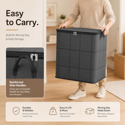 XXL Capacity Foldable Clothing Storage Bags - 2 Pack