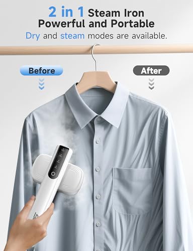 Sundu 2-in-1 Handheld Garment Steamer and Iron - White