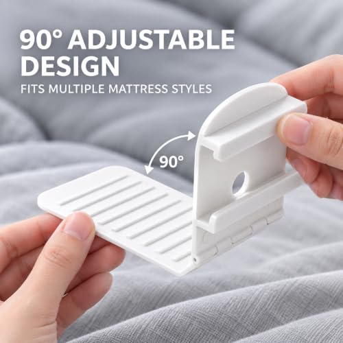 No Slip Bed Sheet Holders for Corners - 8 Pack Adjustable Fitted Sheet Straps