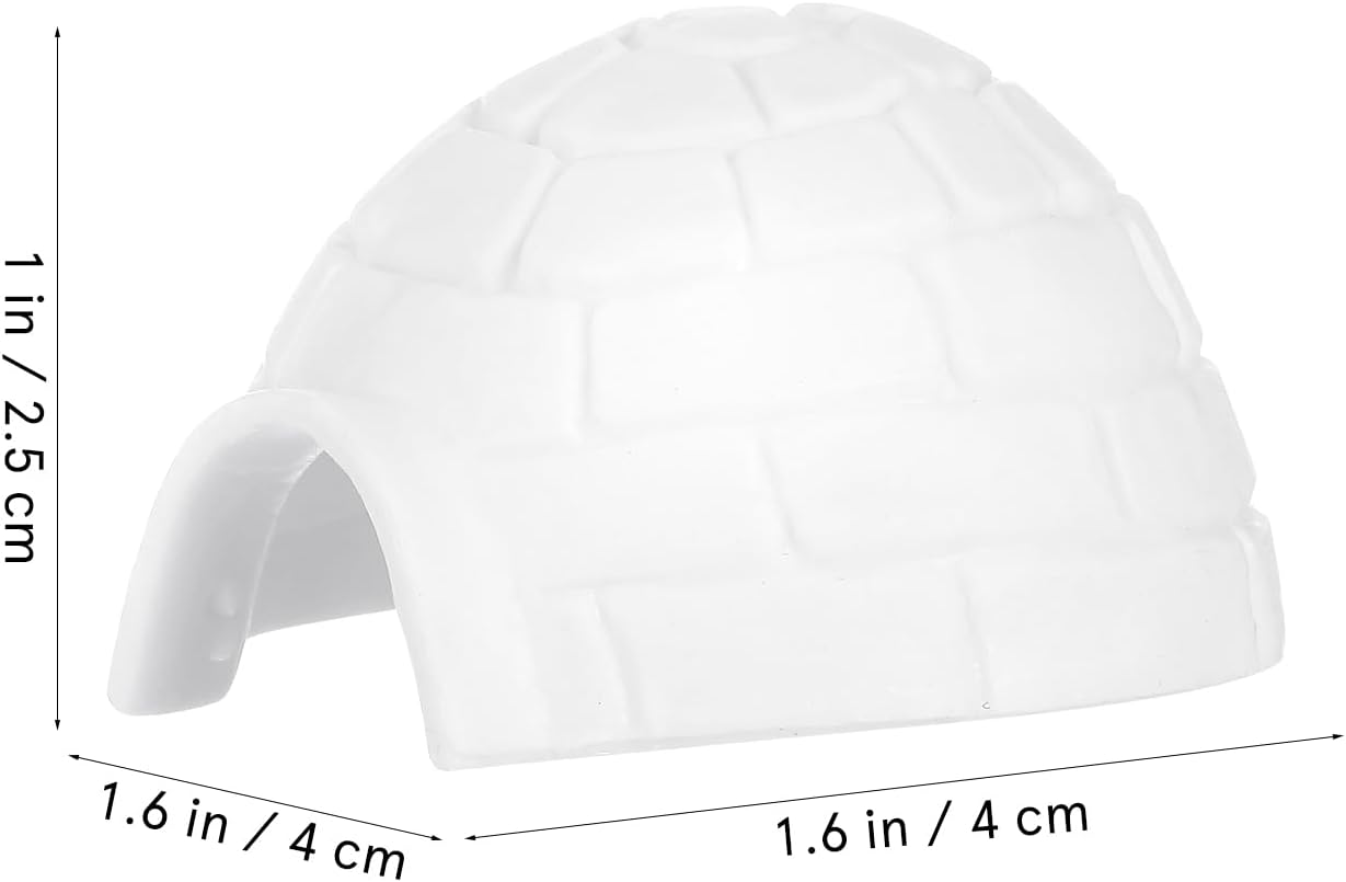 Skiennix Mini Igloo Toys - Lifelike Arctic Ice House Models for Kids | 6-Piece Set for Dollhouse Decor
