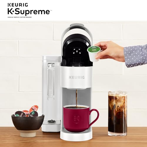 Keurig K-Supreme Single Serve K-Cup Pod Coffee Maker, MultiStream Technology, 4 Brew Sizes, 66oz Dual-Position Removable Reservoir, Black
