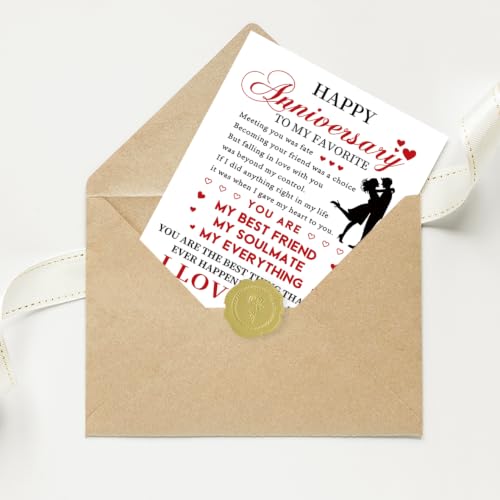 Romantic Anniversary Card Gift for Husband Wife BK-163 - Love Note Keepsake