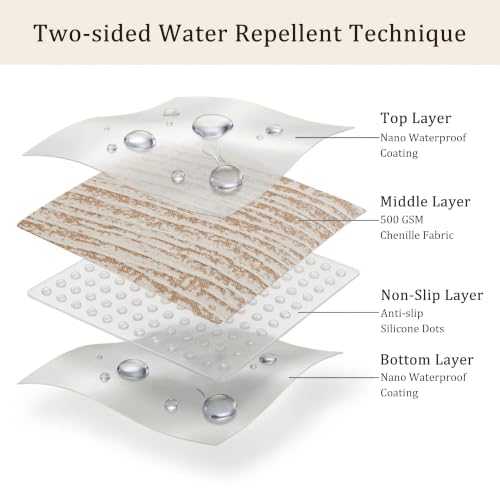 Waterproof Chenille Couch Cover for Dogs - Toffee, Non Slip, 71"x118"
