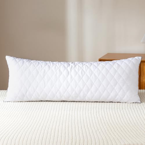 SHOUREN Body Pillow - Long Bed Pillow for Adults, 14x36in, White