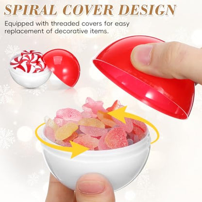 50 Pack Vending Machine Capsules - 2.7 Inch Plastic Gumball Containers for Prizes & Party Favors