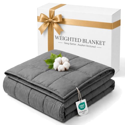 Weighted Blanket for Adults 60x80 Inches 20lbs Charcoal - Cozy Comfort