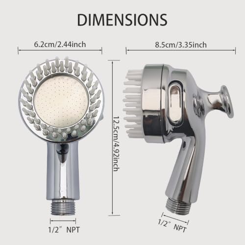 High Flow Handheld Pet Shower Sprayer for Dog Bathing - Universal Fit