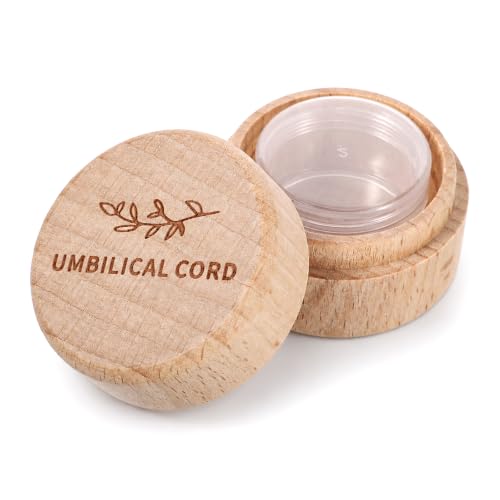 Minimalist Wooden Baby Keepsake Box for Umbilical Cord & Teeth Storage