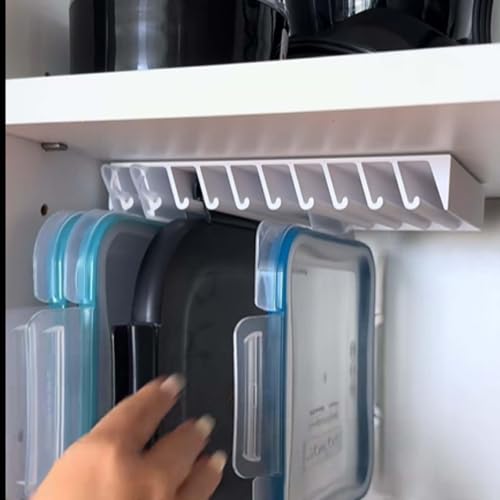 AboutYES White 2-Pack Lid Loft Lid Organizer for Kitchen Cabinets