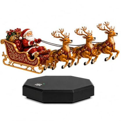 Floating Santa Sleigh - Magnetic Levitation Christmas Display for Home Decor - Red