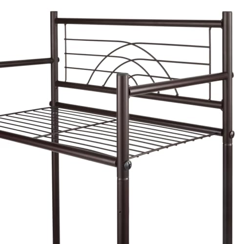 3-Tier Iron Bathroom Storage Shelf Rack in Oil Rubbed Bronze