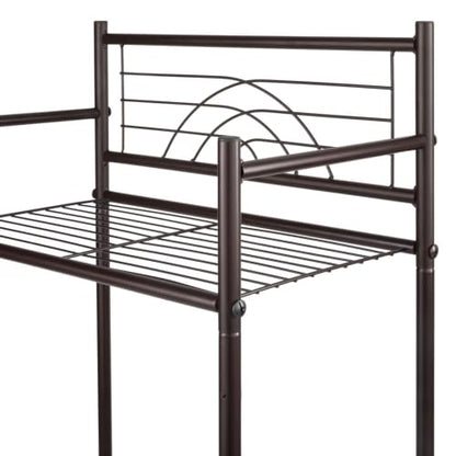 3-Tier Iron Bathroom Storage Shelf Rack in Oil Rubbed Bronze