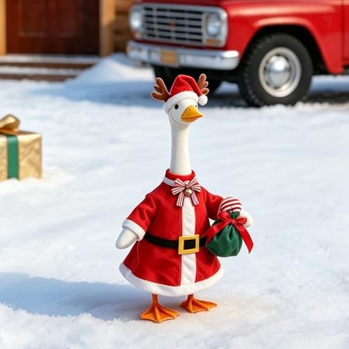 Christmas Porch Goose Costume with Hat & Scarf - Snowman & Santa Outfit