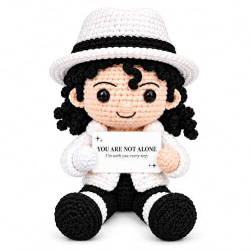 Crochet Music Doll - Encouragement Gift for Music Lovers, Handmade Decor