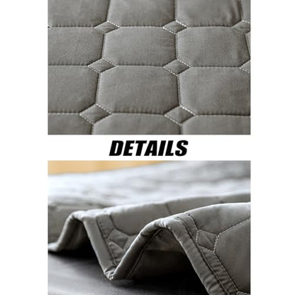 California King Waterproof Mattress Protector - 12 Deep Pocket, Breathable Fitted Bed Cover Black