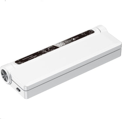 Skiennix Food Vacuum Sealer Machine - Compact Design with Dry/Wet Modes & 75KPA Suction | Includes 20 Bags