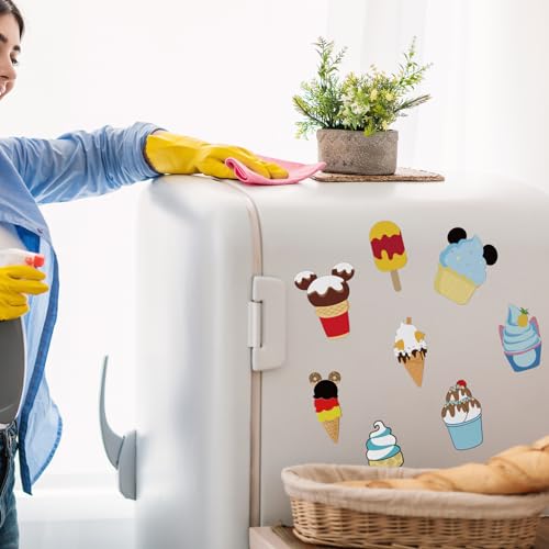12 Pcs Refrigerator Magnets - Cute Mouse Cruise Door Stickers for Fridge & Metal Surfaces