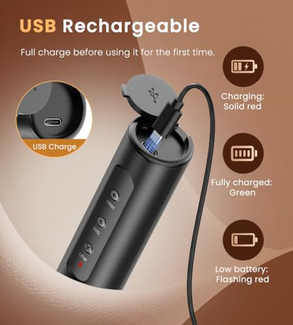 SIMPLETASTE Rechargeable Handheld Milk Frother Wand with Stand - Shadow Black