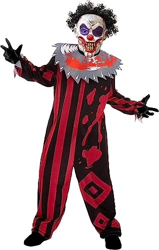 Spooktacular Creations Halloween Boys Killer Clown Costume, Scary Clown Costume for Kids Halloween Role Play & Dress Up-S(5-7yr)