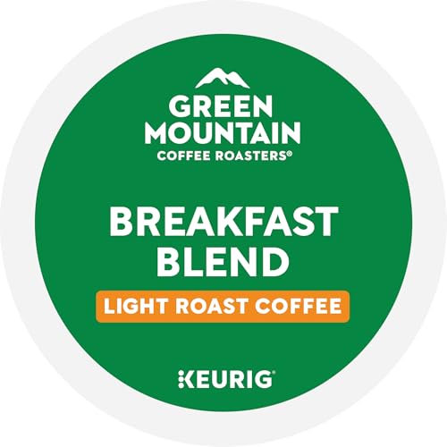 Green Mountain Coffee Roasters Breakfast Blend Single-Serve Keurig K-Cup Pods, Light Roast Coffee, 96 Count