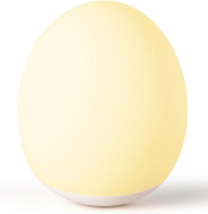 Skiennix Egg Night Light - 7 Color Changing Portable Lamp with 30-Minute Timer | Custom Hand-Painted Design for Kids' Nursery