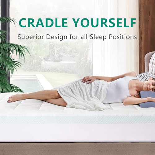 King Size Memory Foam Mattress Topper 3 Inch Ultra Soft Breathable Gel Foam