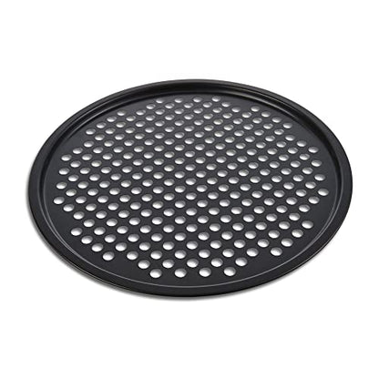 Fantes Perforated Crispy Pizza Pan, Non-Stick Carbon Steel, PFOA Free, 12-Inches, The Italian Market Original since 1906