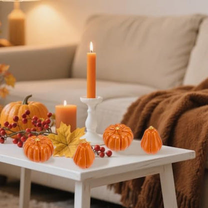 Artificial Mini Pumpkins for Fall Decor - 50 Pcs Autumn Halloween Thanksgiving Table Centerpieces