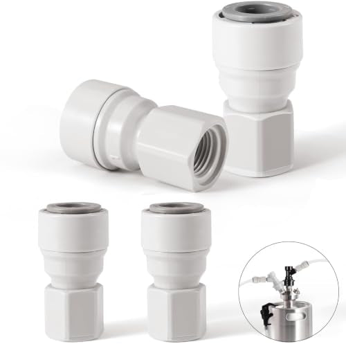 Ball Lock Keg Fittings - Quick Disconnects for 3/8" Beer Line, Homebrew