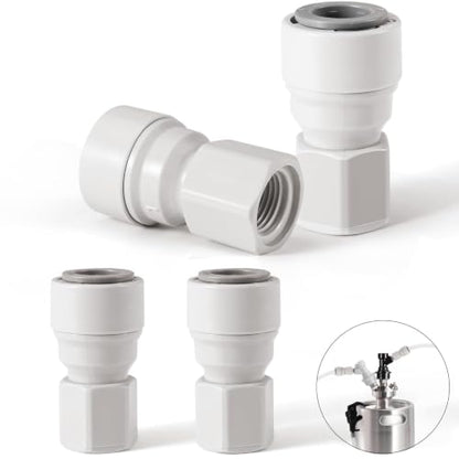 Ball Lock Keg Fittings - Quick Disconnects for 3/8" Beer Line, Homebrew
