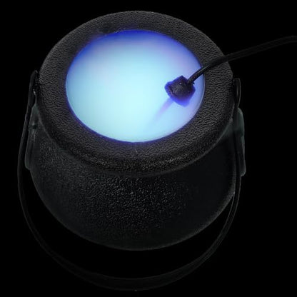 LED Halloween Mist Maker with Witch Cauldron - Creepy Fog Effect for Parties