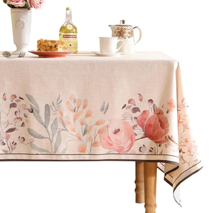 Sloosa Bilin Gaier Elegant French Rectangular Tablecloth 71x55 Inches