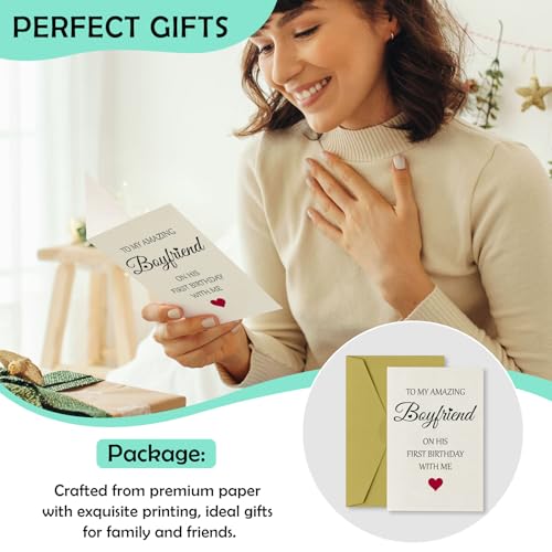 Funny Birthday Card for Boyfriend - Romantic Greeting Card from Girlfriend