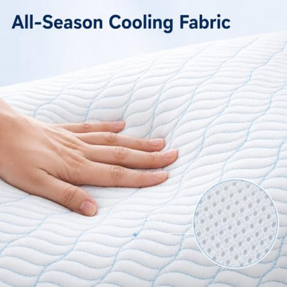 Cooling Shredded Memory Foam Body Pillow - Long Support for Side Sleeping