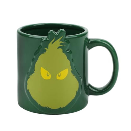 Grinch Before Coffee Mug 16 oz - White Ceramic | Variation: GRI