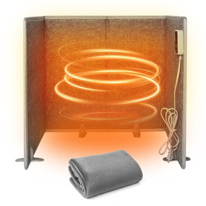 Under Desk Heater for Office Legs with Thermostat & Timer