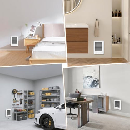 Electric Wall Heater with Thermostat - Off White, Complete Unit CSC152TW